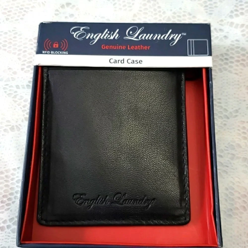 English Laundry Card Case  with Money Clip New